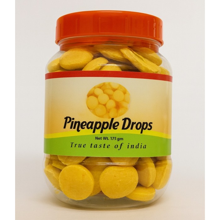 GV. PINEAPPLE DROPS - JAR 24X175 GM