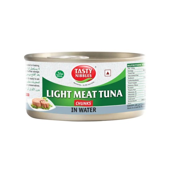 TN.LIGHT MEAT TUNA CHUNKS IN WATER (TIN) 48 X 185 GM