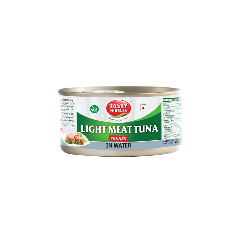 TN.LIGHT MEAT TUNA CHUNKS IN WATER (TIN) 48 X 185 GM