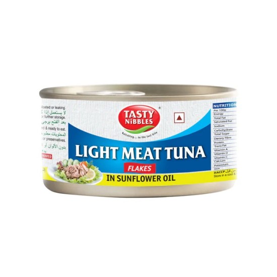 TN.LIGHT MEAT TUNA FLAKES IN SUNFLOWER OIL (TIN) 48 X 185 GM