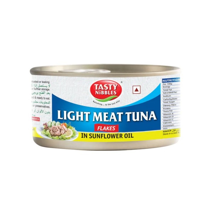 TN.LIGHT MEAT TUNA FLAKES IN SUNFLOWER OIL (TIN) 48 X 185 GM