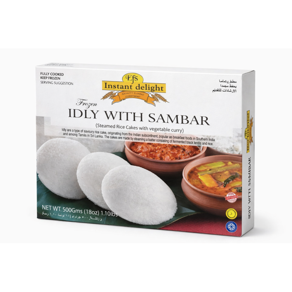 ID. IDLI WITH SAMBAR (FROZEN) 12X500 GM