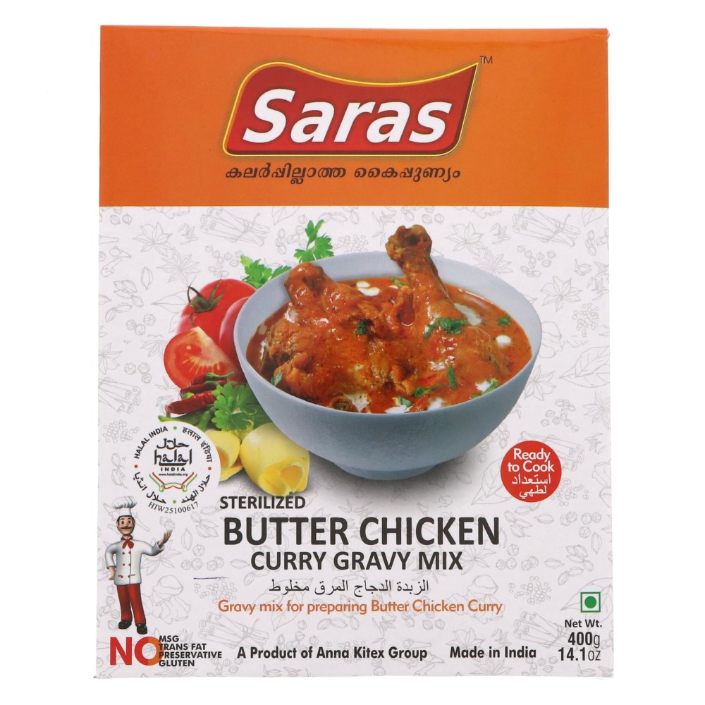 SARAS BUTTER CHICKEN GRAVY 10X400 GM