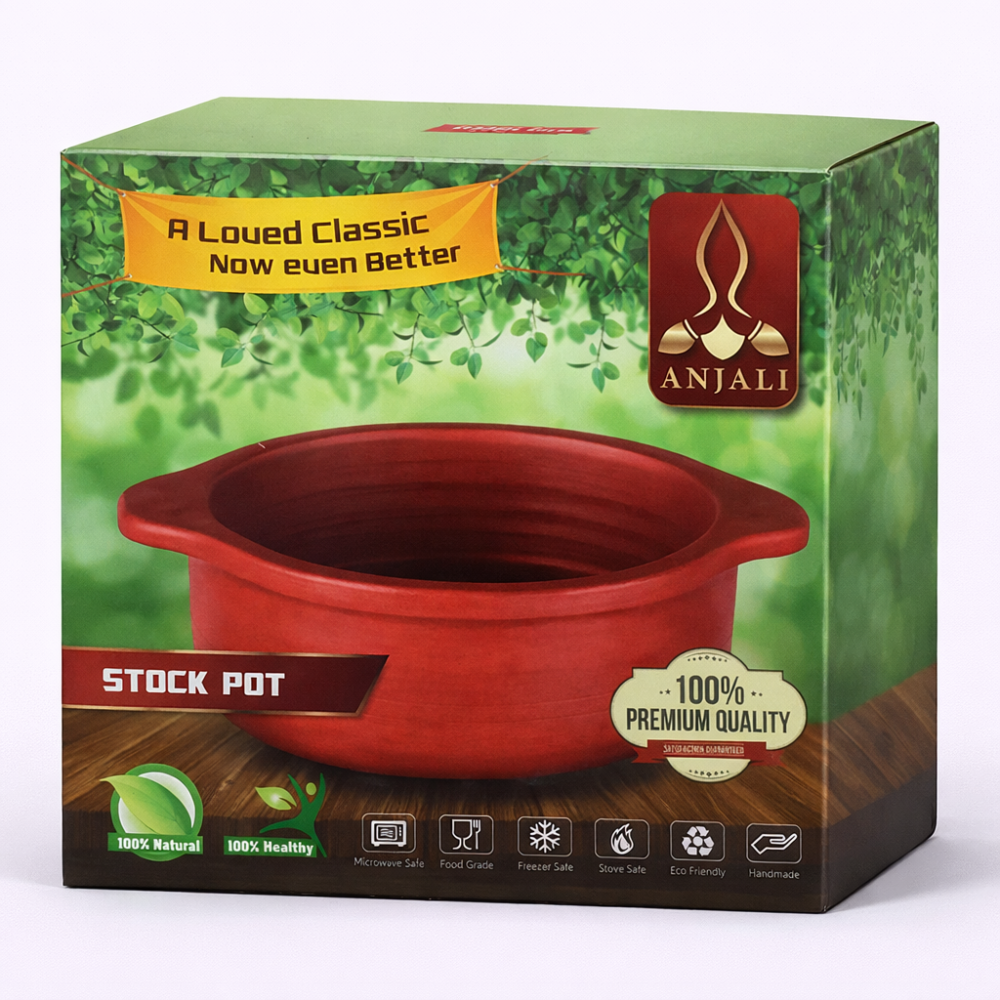 CLAY STOCK POT BIG 9"