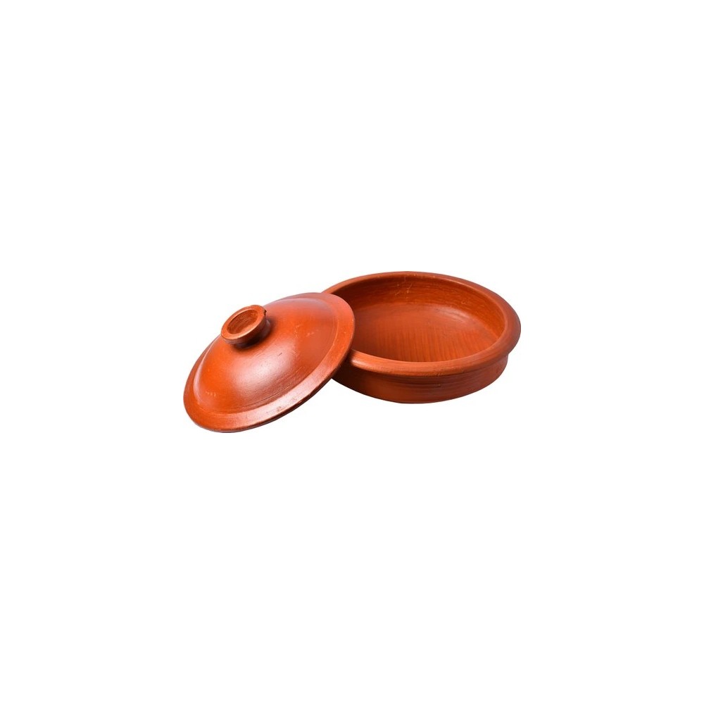 CLAY SPL FISH CURRY POT W/LID SMALL 8"