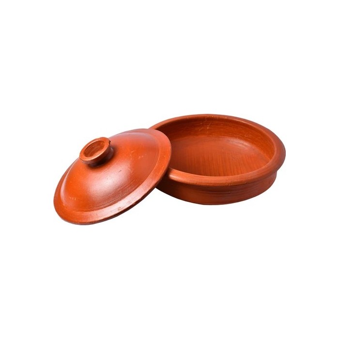 CLAY SPL FISH CURRY POT W/LID SMALL 8"