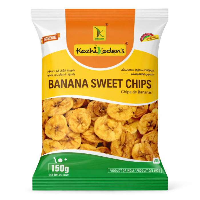 KK. BANANA SWEET CHIPS 25X150 GM