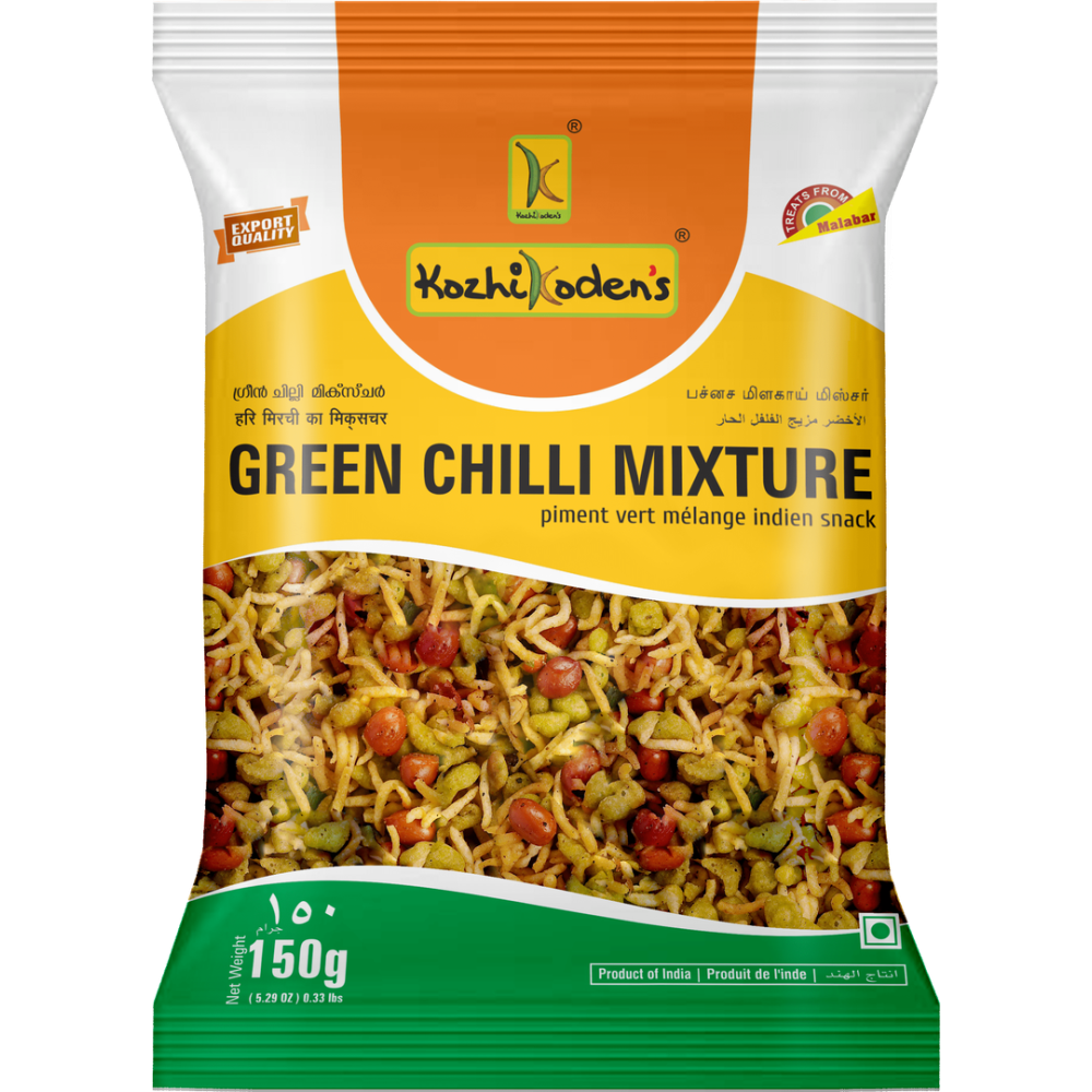 KK. GREEN CHILLI MIXTURE 25X150GM