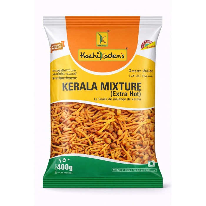 KK. KERALA MIXTURE EXTRA HOT 20X400GM