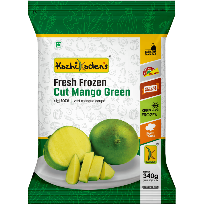 KK. CUT MANGO GREEN (FROZ) 24X340 GM