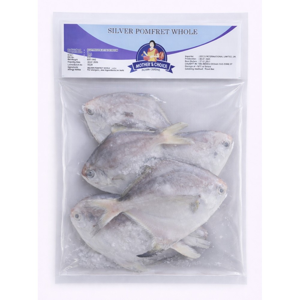 MC. SILVER POMFRET WH. 300GM UP 15X600