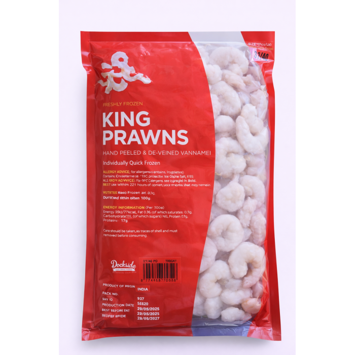 AHAA PD RAW PRAWNS 31/40 10X1KG